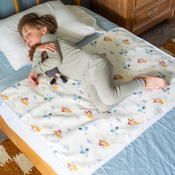 Snugglekid Tuckable Side Bed Wetting Pads Toddlers, Reusable Washable Waterproof Baby Potty Training