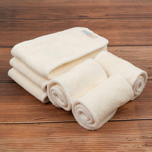 12PCS 4 12SMB ALVABABY Newborn Cloth Diaper Inserts - Layers, Reusable, Overnight