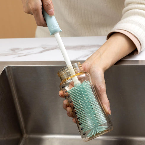 Chemimoso 13.4in Silicone Bottle Cleaning Brush, Long Handle Water Cup Bottles Cleaner for Baby Bottles, Stanley Mug