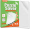 Nariolar Ultra-Adhesion Transparent Puzzle Glue Sheets, 64 Puzzle Saver Sheets for Preserving