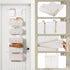 5 Closet ANTIS'S HOME Over the Door Organizer Macrame Boho Nursery Storage with Large Woven Pockets, Hanging Basket