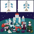Gifts2U Magnetic Rockets Toy - Magnetic Blocks Stacking Robots for Kids, STEM Educational DIY Puzzle Playset, Ages 3-6