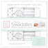 SwaddleDesigns Cotton Muslin Swaddle Blankets, Set of 4, Receiving Blankets for Baby