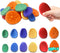 DENEZE 18pcs Easter Basket Stuffers Fidget Toys Sensory Stone for KidsTextured Soft Worry