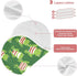 tplaotee 22x11in Cartoon Green Frogs Red-Stripe Cotton Burp Cloth Soft Touch Baby wash Cloth for Babies boy and Girl