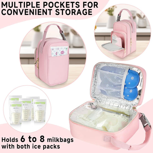 ZIOZERTT Momcozy/Medela/Elvie/Willow Pack Pack,Bag Wearable Breast Pump Storage Bag Compatible with Breast Pump