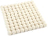 Glaciart One Wool Felt Balls, 100 Pieces Handmade Felted Pure White Color, 2.5 Centimeters - Bulk Small Puff for Felting