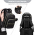 Backpack 2 Capacity,5PCS Set, LOVEVOOK Diaper Bag with Cubes, Quilted Baby Bag with Changing Pad & Pacifier Holder