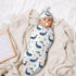 Sozzjile Set, Cute Whale Baby Stuff Swaddle Blanket with Beanie Fishes Ocean Newborn Blanket Swaddle Sack for Girls
