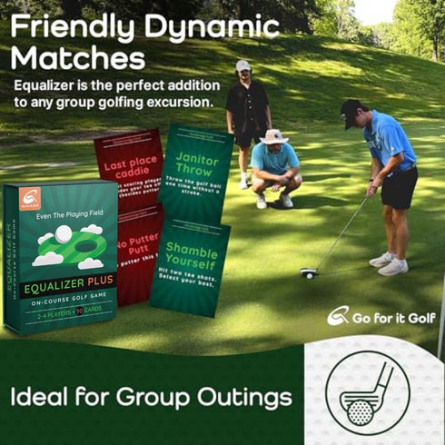 Equalizer: On-Course Golf Card Game, Interactive Fun for Every Hole, Skill-Level Equalizing Cards, Elevate Your Golf