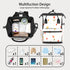 Hsnar Backpack Cute Tulip Flower Waterproof Diaper Bag Large Capacity Baby Bag with Stroller Straps, Multi-Pocket