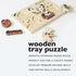 Wee Gallery Wooden Animals Tray Puzzle, Montessori Activity for Early Learning, Educational Toy for Kids and Toddlers