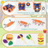 Kids Camping Toys Set, Pretend Play Campfire and Cutting Food for Indoor Outdoor Camping