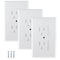 Mommy's Helper Safe Plate Electrical Outlet Covers, Standard, White, 3 Pack