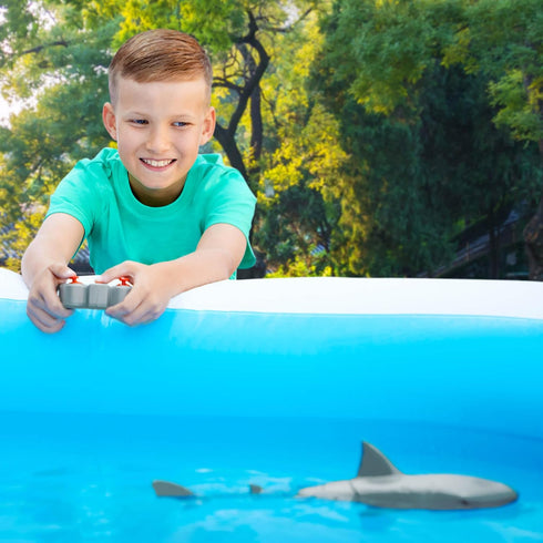 Swimming 6+ Terra by Battat Shark Radio Control Toy Electronic Water Animal for Pool & Bath Remote Controlled Fun