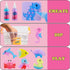 Kit,12 18 70ML Golinkid Magic Water Elf Toy Bottles Molds Aqua Fairy Water Gel Kit for Kids with Sparkling Magic Gel