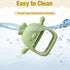 4 Packs Baby Teething Toy Silicone Teething Toys for Babies Over 6 Months, Anti Dropping Wrist Hand Teethers