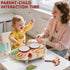 Set, 1-3, Set Lehoo Castle Baby Drum Wooden Musical Instruments, Montessori Toys for Toddlers Percussion with Xylophone