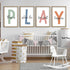 TQianJiang 11x16 Inch Set 4 This Is Where The Fun Stuff Happens Kids Playroom Wall Art Of Rustic Kids Wood Framed Boy