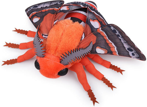 Cecropia Moth Plush Toy, Giant 26in Realistic Soft Robin Moth Stuffed Animal, Unique Gift for Kids