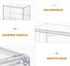 3 2Pack Acrylic Display Case for Collectibles Layer Adjustable Figure Display Cases with Magnetic Door Clear Stackable