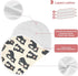 Set 4, 22x11in KLL Cute Black Bears Cotton Large Burp Cloths for Baby Breathable wash Cloth for Newborns boy and Girl