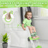 GAOMON Toddler Toilet Training Seat with Ladder Soft PU Cushion, Non-Slip Steps & Handles, Adjustable Height Potty