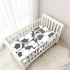 Bseiialft 52 28 White Black Soccer Balls Crib Sheets for Boys Girls Soft and Breathable Cotton Baby Sheets for Standard