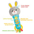 6 6 Bambiya Bunny Baby Teething Toy for Months and Up - Baby Teether, Rattle & Musical Toy with Lights, Fun Sound