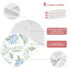 KICPOAY 2 22 11 Inch Muslin Baby Burp Cloths, Blue Floral Hydrangeas with Leaves Baby Bibs Rags Comfy Soft Absorbent