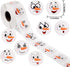 800 Pcs Christmas Snowman Sticker Roll - Cute Round Circle Stickers for Winter Party Decoration
