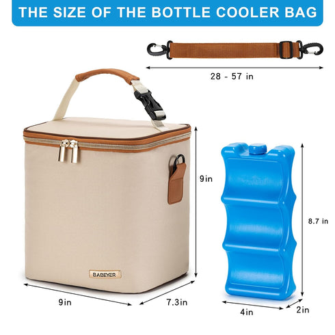 Waterproof Breastmilk Cooler Bag - Essential Pump Parts Storage