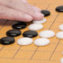 Yellow Mountain Imports Beechwood Veneer 9x9 Go Game Set with Single Convex Melamine Stones