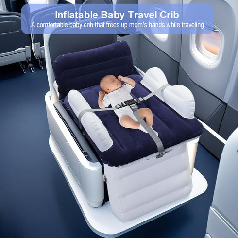 Sets Sunlisky Inflatable-Toddler-Travel-Bed for Airplane Car Seat Portable Foldable Infant Travel Bed Baby Travel Crib