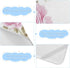 SyXIOP 28" 52" Romantic Blue and Pink Roses Cooling Baby Mattress Cover x Ultra Soft Crib Bumper Pads for Baby&Toddler