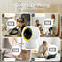 Ellie Baby Pro 5" 1080P 6000mAh 1000ft 24hrs Ellie Baby Monitor No WiFi, Baby Monitor with Camera and Audio, IPS