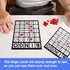 100-Pack Black Jumbo Bingo Game Cards - Easy Read Numbers for Large Groups and Family Game Nights
