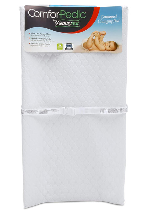 ComforPedic Waterproof Diaper Changing Pad - White