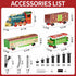 Garbo Star Set 4-8,Smokes,Christmas Set 3 4 5 6 7 8+ Train for Kids Ages Train with Smokes Lights and Sound Classic