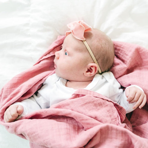 Goobie Baby 100% 47 47 Inches Organic Muslin Swaddle Blanket, Certified Organic Cotton, Ultra Soft & Breathable