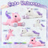 Big Unicorn Stuffed Animal Toys - Soft Pink Plush Pillow for Girls, 43"