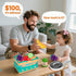 Funpynani 80Pcs Playset, Kitchen Toddler Pretend Cooking with Pots, Pans, Cookware, Food, Picnic Blanket, Fruits