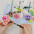 Flower Bouquet Building Set for Adults - Artificial Flowers with Lily and Carnation - 514 Pcs Romantic Gifts