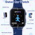 Kids Smart Watch with 26 Puzzle Games, Touch Screen, HD Camera, Alarm Clock, Birthday Gift for Ages 4-12 (Blue)