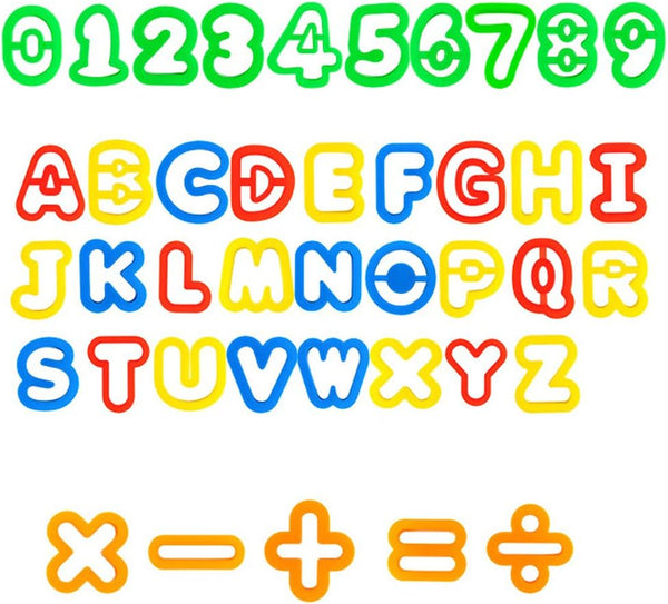 Dough Cutter Kit Alphabet & Numbers, Set of 41, 1.5"-2"
