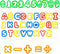 Dough Cutter Kit Alphabet & Numbers, Set of 41, 1.5"-2"