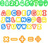 Dough Cutter Kit Alphabet & Numbers, Set of 41, 1.5"-2"