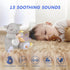 BEREST Rechargeable Baby Sleep Soother, Mom's Heartbeat Babies Cry Sensor Lullabies & White Noise Sound, Nursery Decor