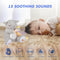 BEREST Baby White Noise Machine Stuffed Animal Toy, Mom's Heartbeat Lullabies Sheep Sleep Soother, Nursery Decor Night
