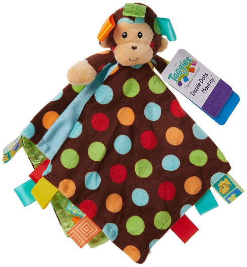 Mary Meyer Taggies Dazzle Dots Character Blanket, Monkey
